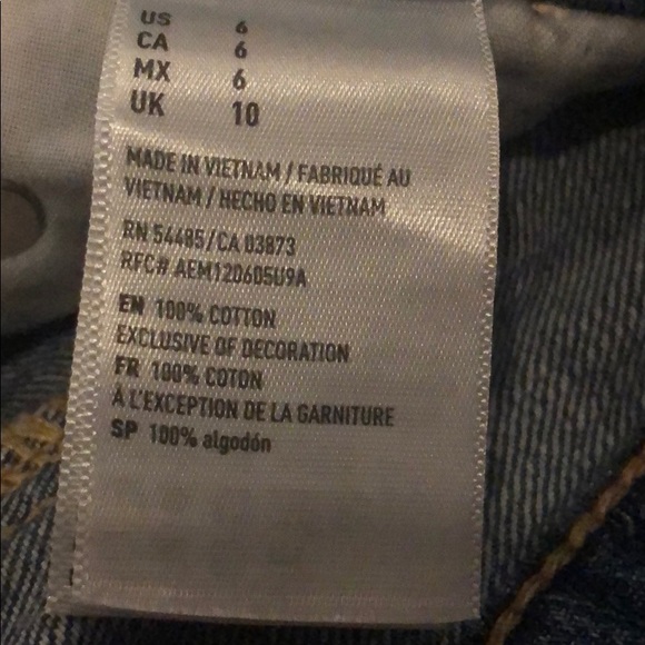 American eagle tomgirl shorts size 6 - Picture 5 of 5